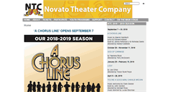 Desktop Screenshot of novatotheatercompany.org